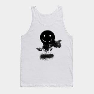 Black Smiley Tank Top